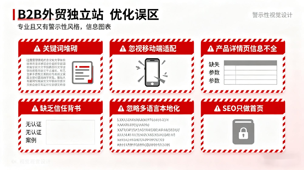 B2B外貿獨立站有哪些常見的優化誤區？